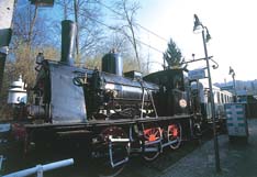 Vecchia locomotiva al Museo di Ranco