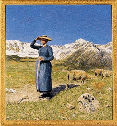 Mezzogiorno sulle Alpi, 1891 - olio su tela