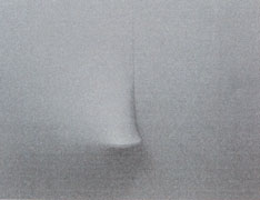 A. Bonalumi, Grigio 1967, tela estroflessa e tempera vinilica, 150x120x25, opera donata dall'Unione Industriali