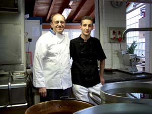Lo chef Pietro Renzo Pelandella col figlio Adriano